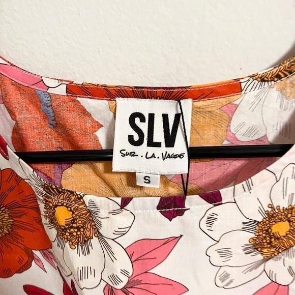 NWT Tuckernuck Sur La Vague Poppy crop Top cotton size S - Picture 2 of 7